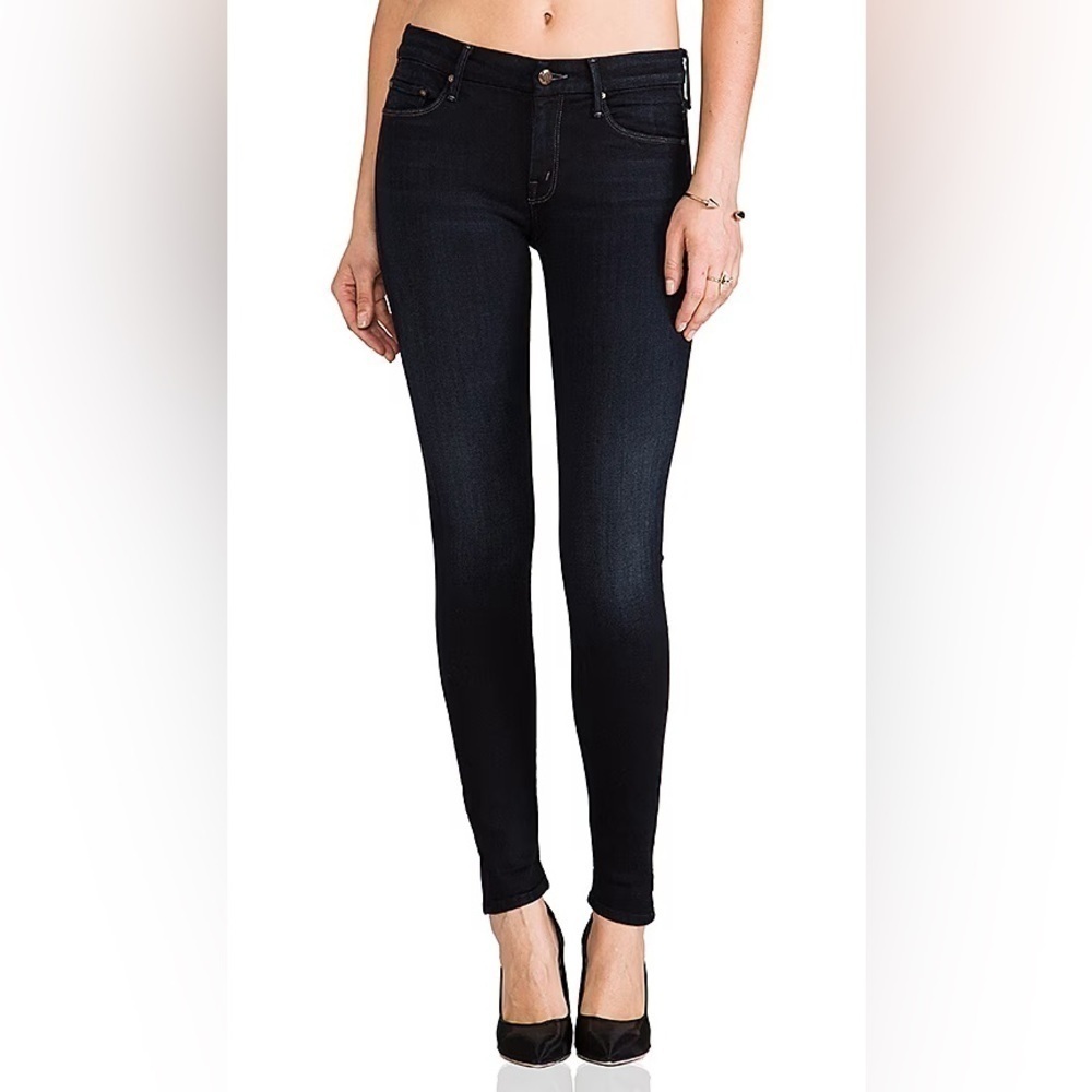 Mother Denim Womens The Looker Crop Coffee Tea or Me Skinny Jeans Stretch